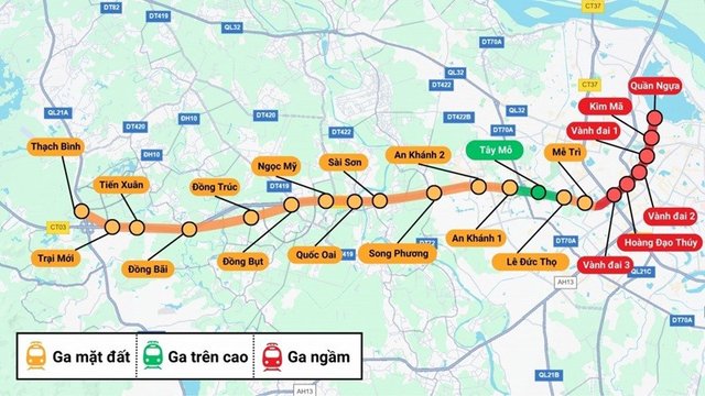 Giá nhà đất dọc tuyến metro số 5 Hà Nội tăng nhiệt