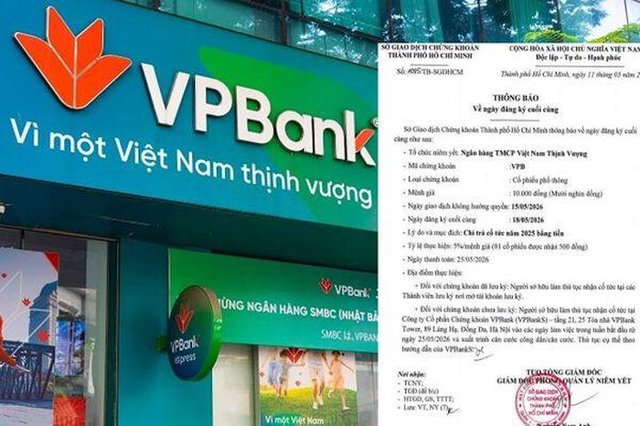 VPBank sắp chi gần 4.000 tỷ đồng trả cổ tức tiền mặt