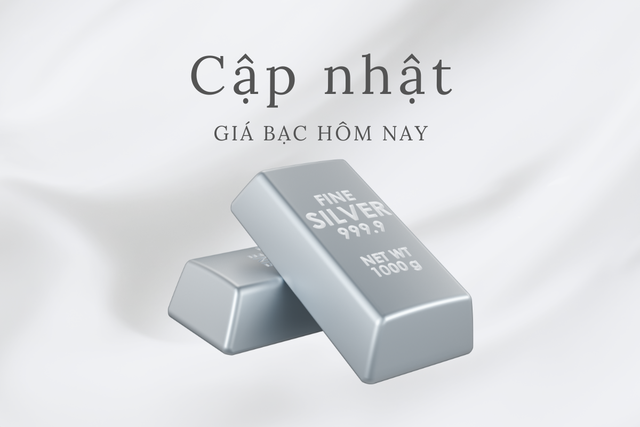 Giá bạc hôm nay 31/5: Đồng loạt giảm