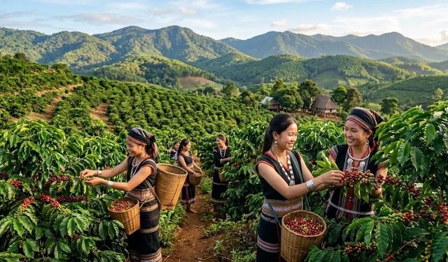 Giá cà phê hôm nay (chiều 1/6): Đồng loạt lao dốc, Tây Nguyên mất 1.800 đồng/kg