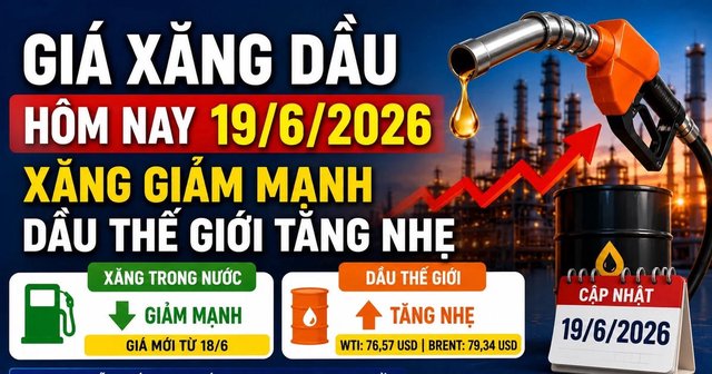 Giá xăng dầu hôm nay 19/6: Xăng giảm sâu, dầu thế giới tăng nhẹ