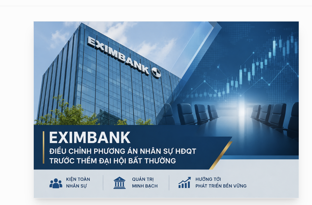 Eximbank điều chỉnh nhân sự HĐQT trước đại hội bất thường