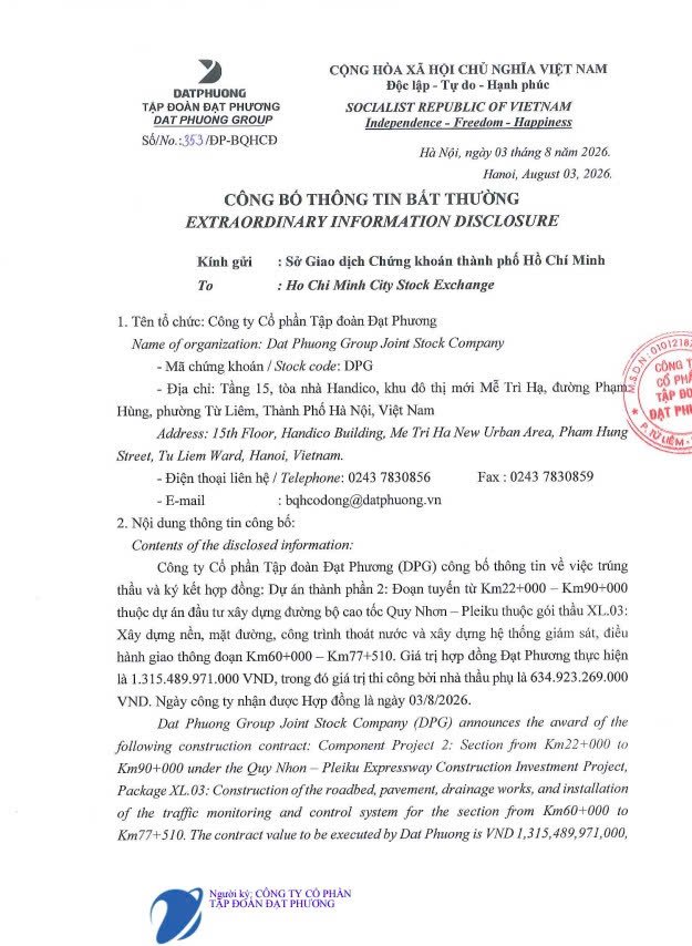 Đạt Phương lại trúng gói thầu khủng: Lần này làm cao tốc gần 44.000 tỷ qua 2 con đèo lớn ở Tây Nguyên 🚀